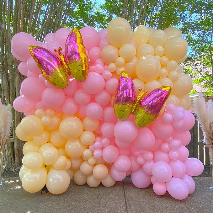 130pcs Pink Balloons Different Sizes 18" 12" 10" 5" Party Latex Balloons for Birthday Baby Shower Wedding Anniversary Princess Theme Party Decorations-CasaMuseHome