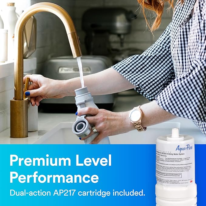 3M Aqua-Pure Under Sink Water Filter System AP200, Full Flow-CasaMuseHome