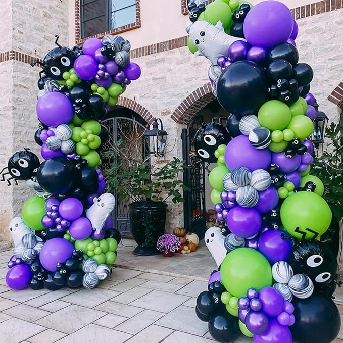 130pcs Purple Balloons Different Sizes 18" 12" 10" 5" Party Latex Balloons for Birthday Baby Shower Halloween Wedding Valentine's Day Party Bachelorette Decorations-CasaMuseHome