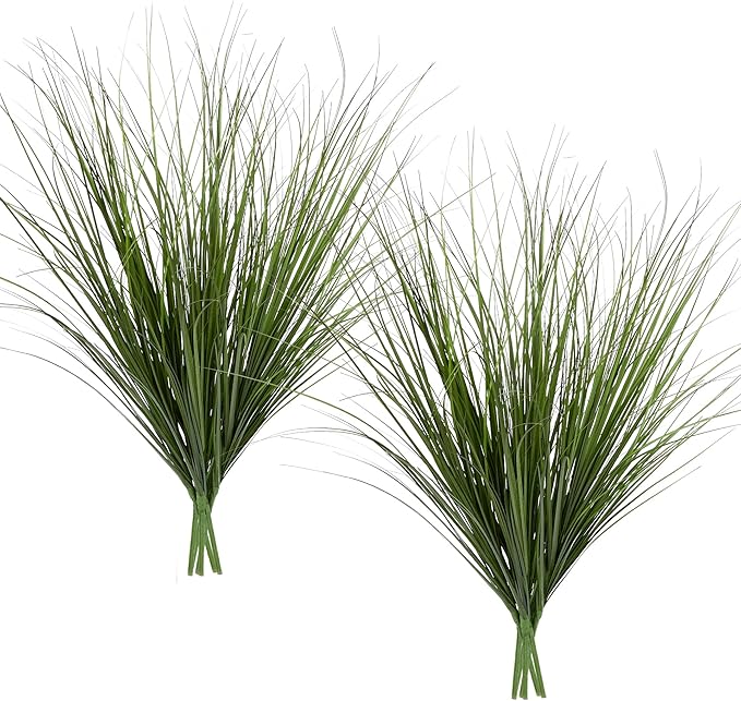 12PCS Fake Plants Artificial Wheat Grass Greenery Plastic Plants Fake Grass Artificial Plants for Outdoor Decor Artificial Grass Plant with Greenery Stems for Indoor Home Decoration 26.4"-CasaMuseHome