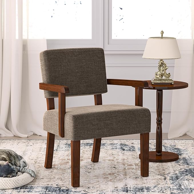 Accent Chair, Living Room Chairs Oversized with Soft Seat and Armrests for Dinning Bedroom Reading and Waiting Rooms-CasaMuseHome
