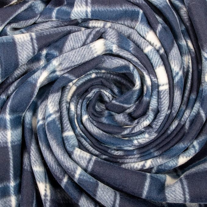50x60 Throw Blankets, Plaid Fleece Throw Blankets for Bedroom, Couch, Livingroom, Chair, Pets, Outdoors-CasaMuseHome