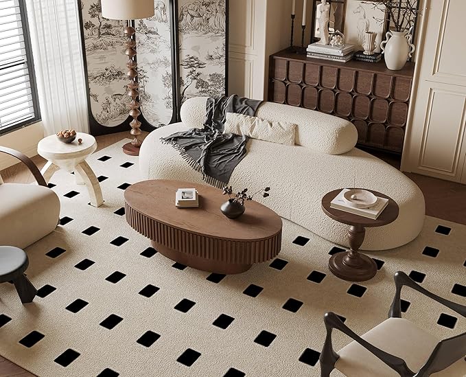 47.2''Oval Coffee Table with Storage, Mid Century Modern Fluted Drum Center Tables with Lid, Solid Wood Side Pedestal Coffee Table Tea Table for Living Room, Bedroom, Apartment-Walnut-CasaMuseHome