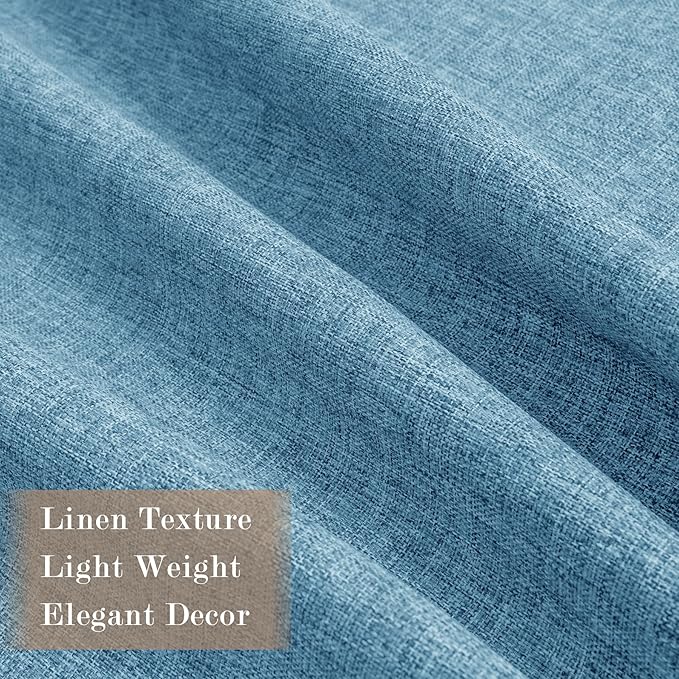 120" Wx102 L Linen Room Divider Drapes for Doorway/Glass Window/Sliding Door/Patio, Extra Wide Pinch Pleated Full Blackout Curtains for Girls Boys Teen Kids Room, 1 Panel, Blue-CasaMuseHome