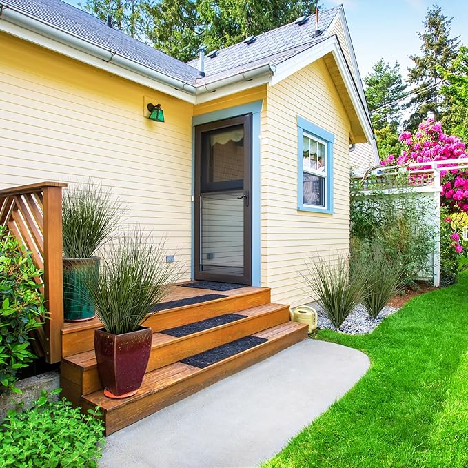 12PCS Fake Plants Artificial Wheat Grass Greenery Plastic Plants Fake Grass Artificial Plants for Outdoor Decor Artificial Grass Plant with Greenery Stems for Indoor Home Decoration 26.4"-CasaMuseHome