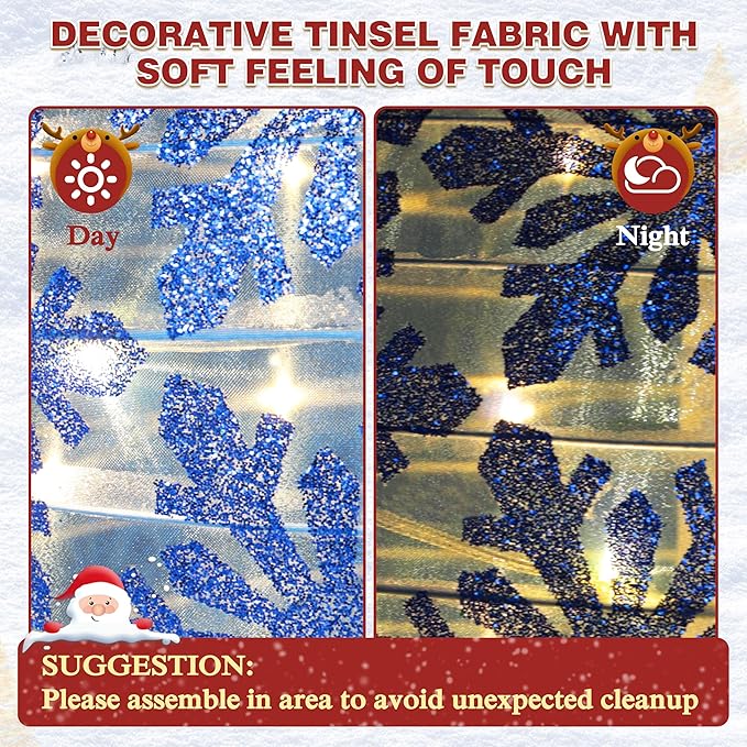 5FT Lighted Pop Up Stackable Ornaments for Christmas Decoration, 3D Pre-Lit Decor with 210 LED Lights with Easy Pop-Up Design, Freestanding Glittered Holiday Display for Outdoor, Indoor-CasaMuseHome