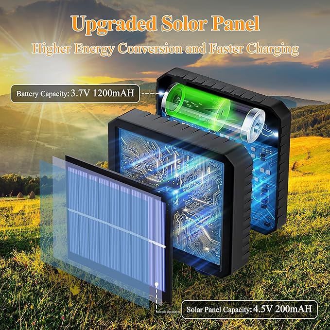 2 Pack Solar String Lights Total 480LED 158FT, IP67 Waterproof String Lights for Outside with 8 Modes, Upgraded Solar Panel Fairy Lights for Garden Party Wedding Decorations (Warm White)-CasaMuseHome