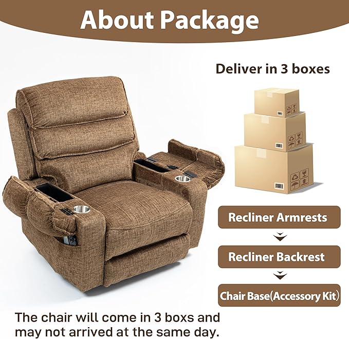 27in Extra Wide Power Lift Recliner Chair for Big Tall with Extended Footrest Heat Massage, Oversized Electric Lift Recliner Chairs for Adults Elderly Seniors, Arm Storage & Cup Holders-CasaMuseHome