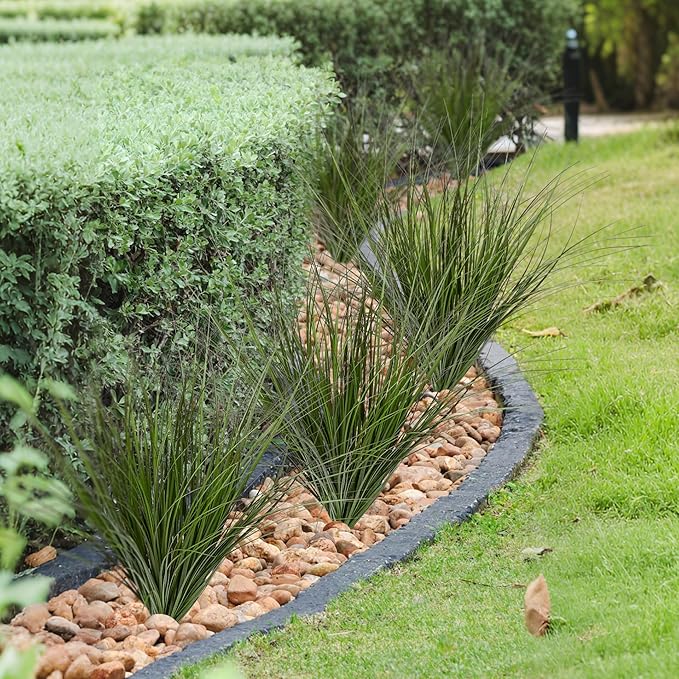 16PCS 17.3" Fake Plants Artificial Wheat Grass Greenery Plastic Plants Fake Grass Artificial Plants for Outdoor Decor Artificial Grass Plant with Greenery Stems for Indoor Home Decoration-CasaMuseHome