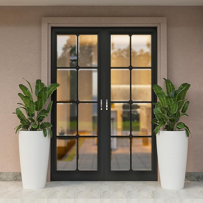 2Pack 22" High Modern Plant Pots Planter-Self-Watering Indoor/Outdoor Planting with Drain Holes, Water Level Monitor, Inner Bucket for Front Porch Patio, White Rattan Conical-CasaMuseHome