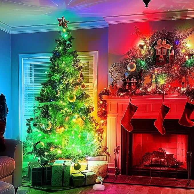 4 Pack Battery Operated Spot Lights Indoor, 13 Color Plant Uplighting Decor, Wall Lights for Pictures, Display for Tree Artwork Bookshelf-CasaMuseHome