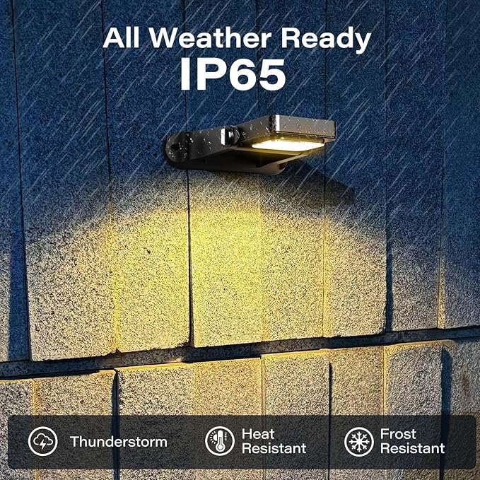 200LM Solar Wall Lights Outdoor 6 Colors, 2200mAh Long Lasting Solar Powered Deck Lights, 360° Adjustable Porch Light IP65 Waterproof, Glass Panel Fence Light for Gutter, Step, 2 Pack-CasaMuseHome