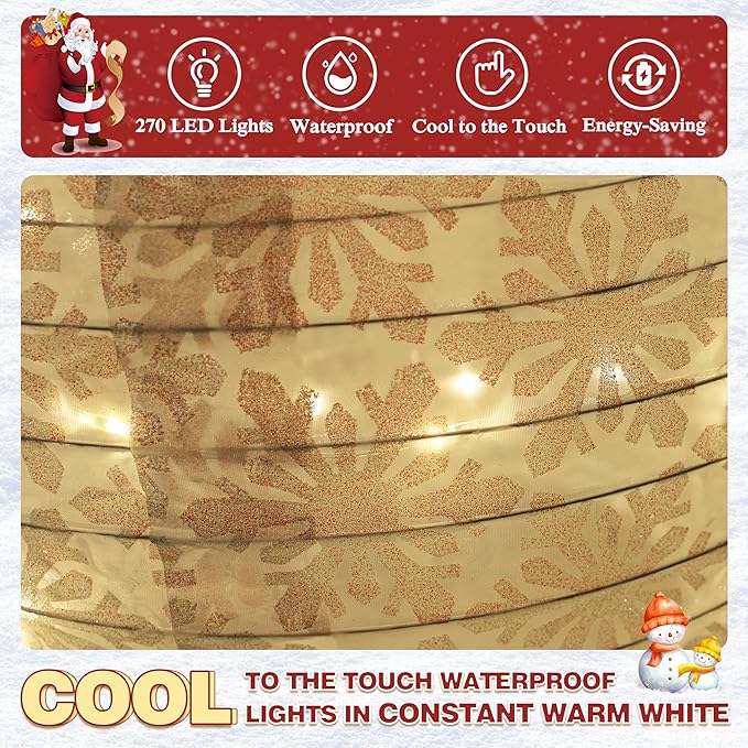 4FT Pop-Up Snowman Family, Pre-Lit Holiday Decoration Sign with 270 LED Lights, Customized Placement Holiday Display for Indoor, Outdoor-CasaMuseHome