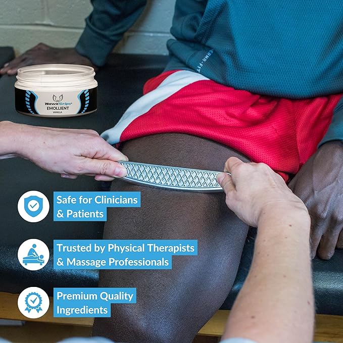 8oz Massage Emollient 5ct, Vanilla Scent, Shea Butter, Oil Based, Vegan, Soft Tissue Mobilization and Lubrication for Manual and Assisted Massage Therapy Techniques, Cream Alternative-CasaMuseHome